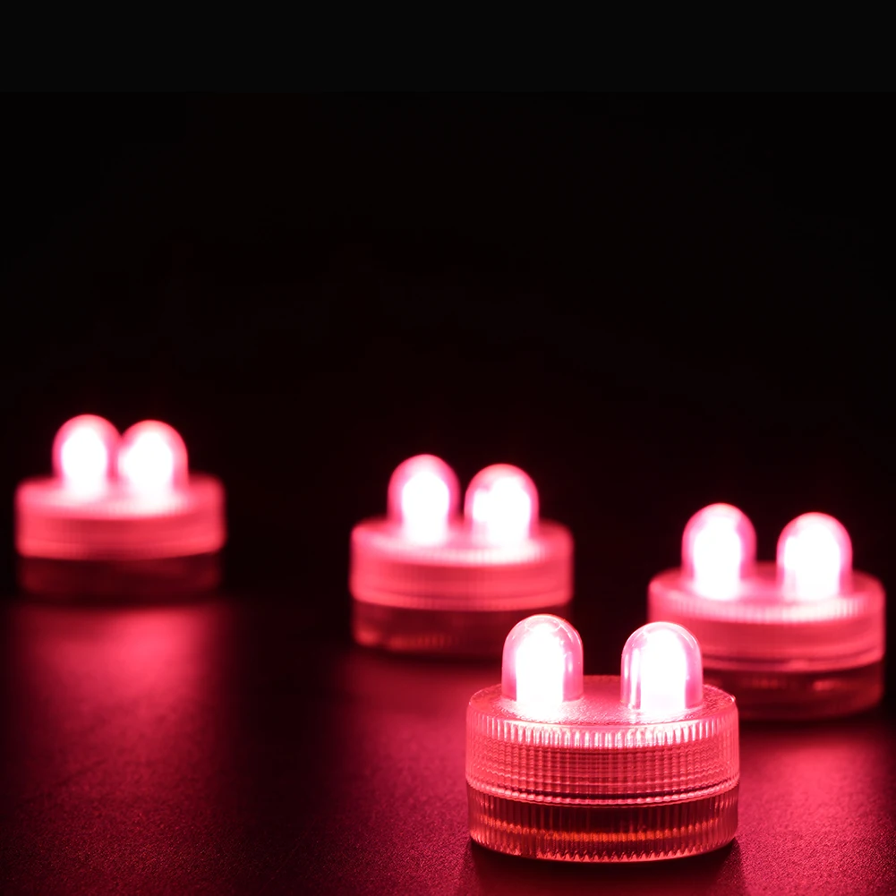 Romantic Battery Waterproof Submersible LED Tealight Electronic Candles Light for Wedding Party Christmas Valentine Decoration