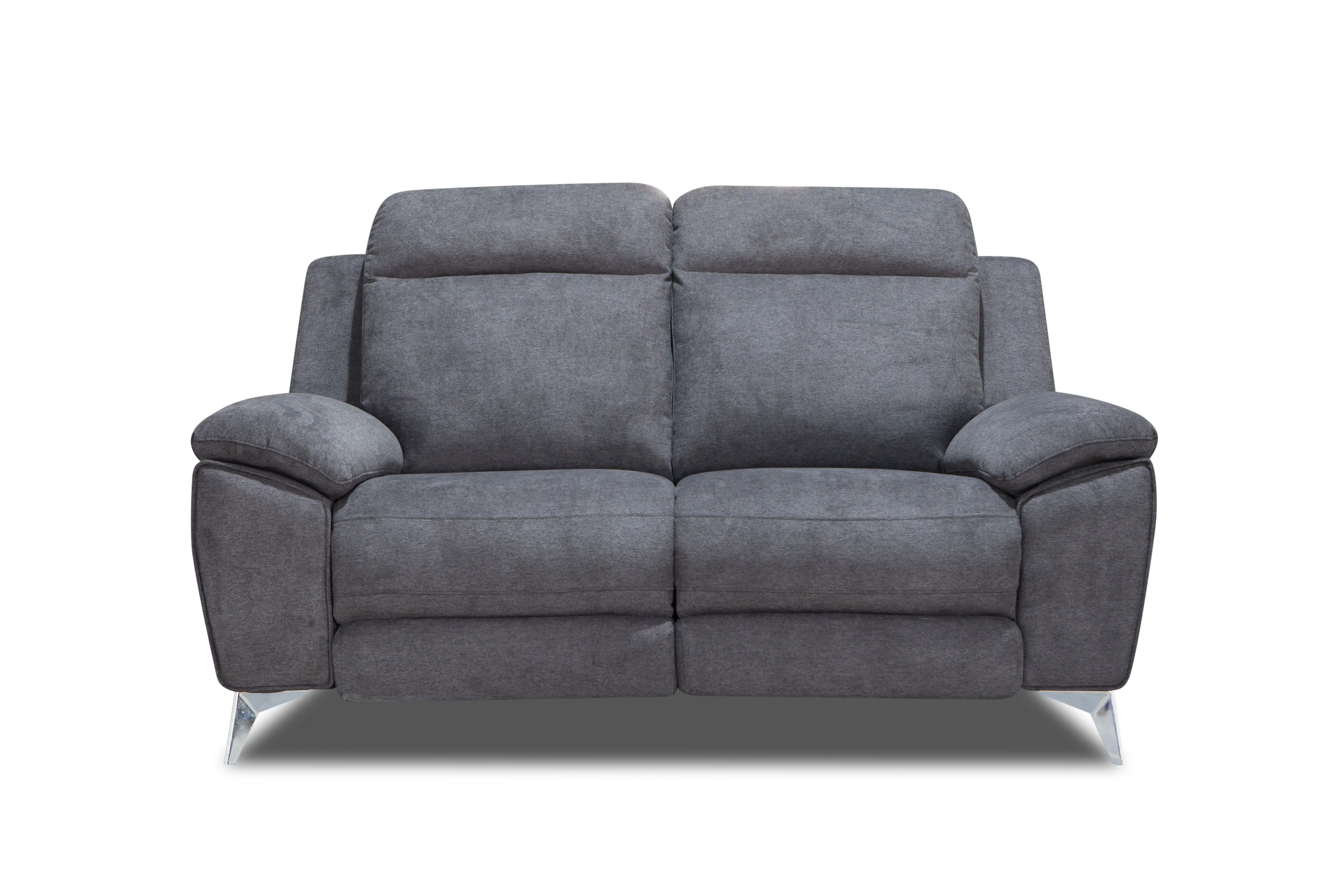 French style elegant design modern fabric reclining loveseat sofa