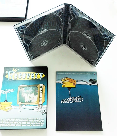 4 panel double dvd digipak album/book printing with slipcase box packaging material manufacturing supplier/factory