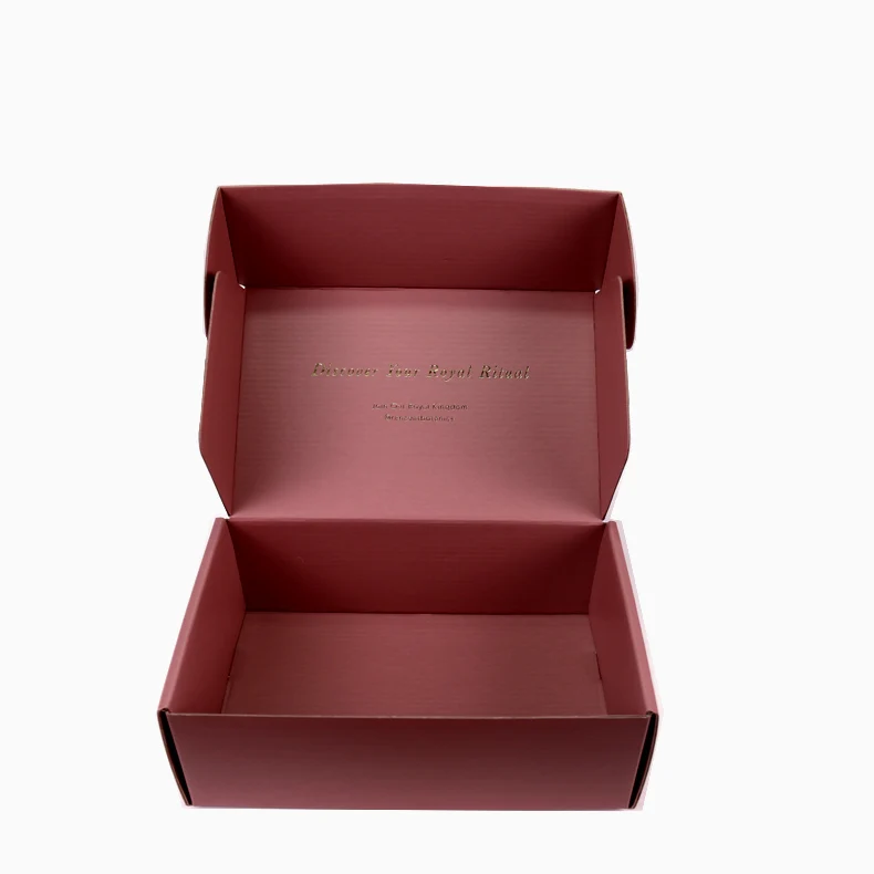 Custom Packaging Logo Printed shipping wax brown corrugated cardboard box