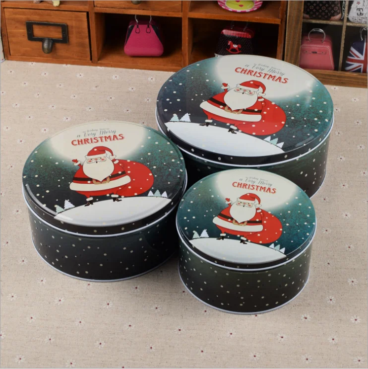 Wholesale Metal Cookie Box Tin Candy Box For Christmas Gifts