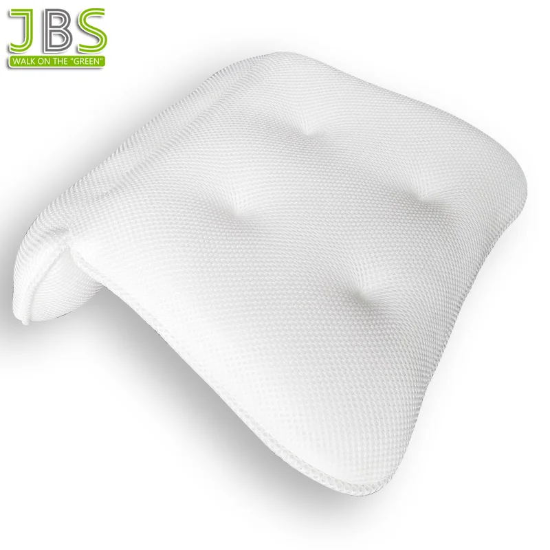 
Anti-Bacterial Luxury 3D Air Mesh Bath Pillow With 2-Panel Design 