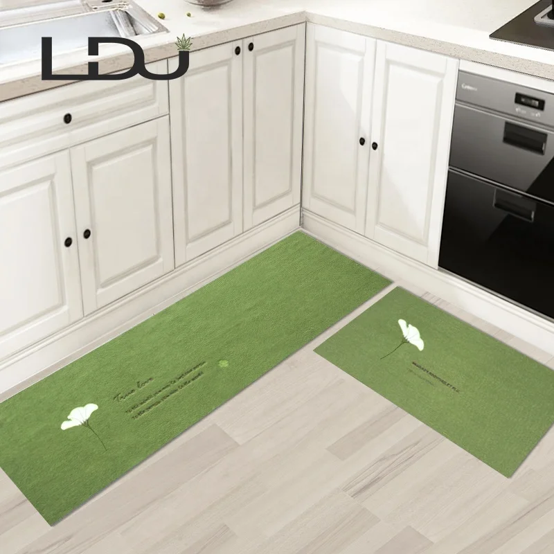 
Non Slip Polyester Cutting Comfort Decorative Kitchen Door Floor Mat Set 