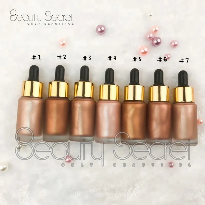 
Private Label Long Lasting 7 Color Face Foundation Liquid Contour Liquid Highlighter Makeup 