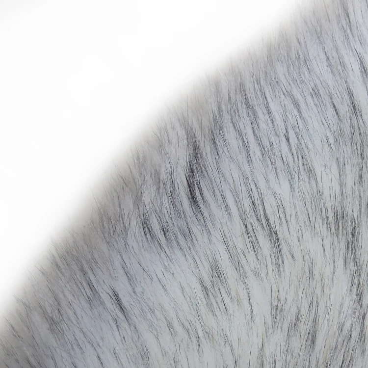 High quality gray faux fur throw blanket shaggy artificial fur carpet area rug