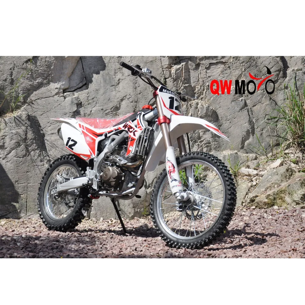 QWMOTO new design 250cc used motorcycle electric start pitbike china 250cc dirt bikes alloy frame dirt bike 250cc
