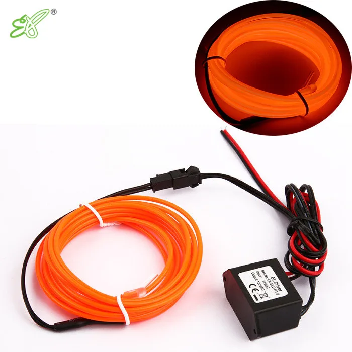 Hot Sale Neon EL Wire with 5mm Sewing Edge for Automotive Car Interior Exterior Decoration