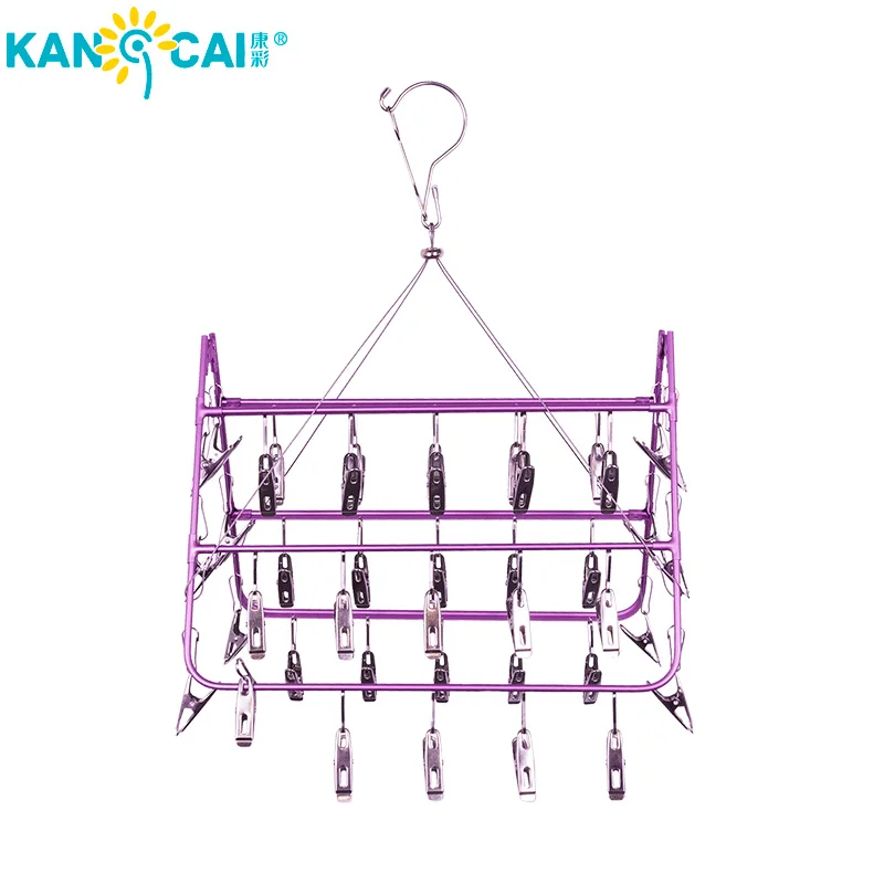 Factories for sale Aluminium Clothes Pegs Foldable Travel Drying Rack Clothes Dryer Portable