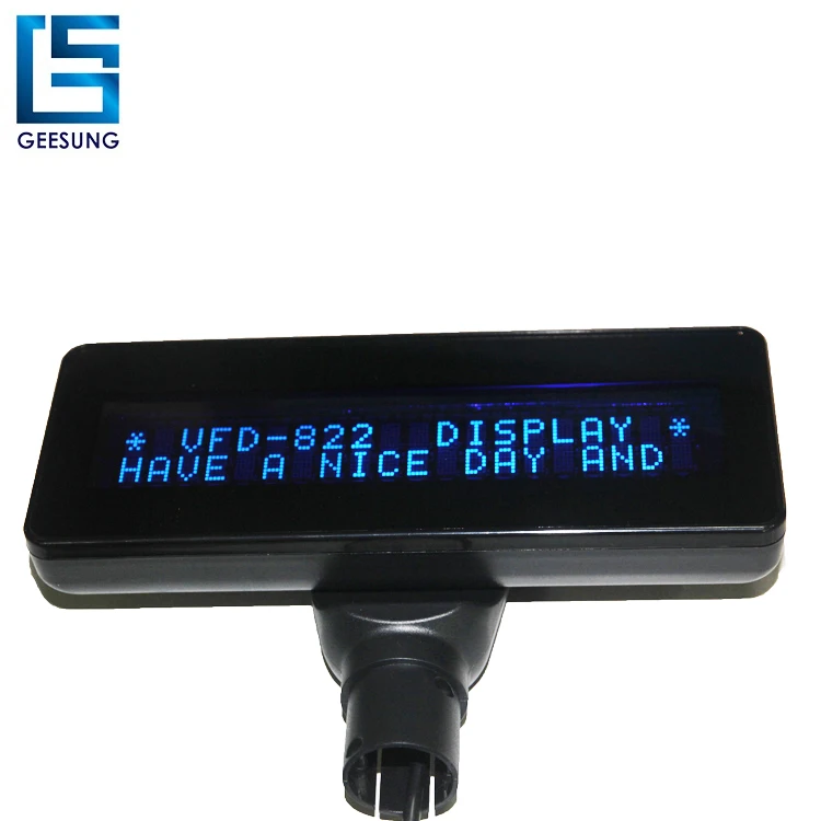USB or Serial Port VFD Pos Customer Pole Display with pole and base