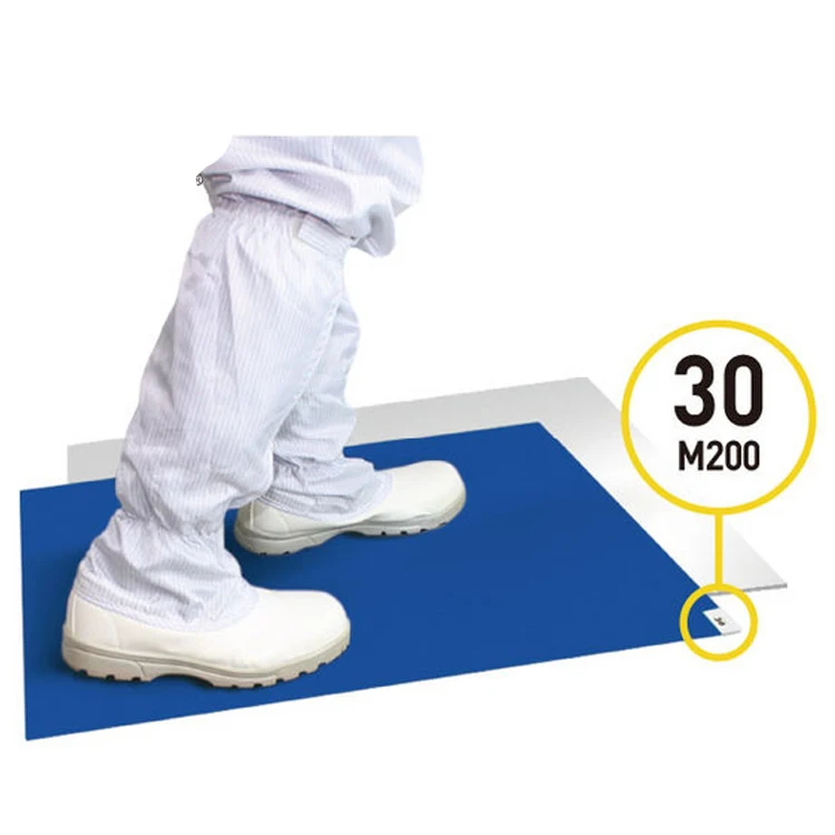 1.5Mil общая толщиной 30-многослойная PE для чистых помещений Вход Липкий Коврик клейкий коврик