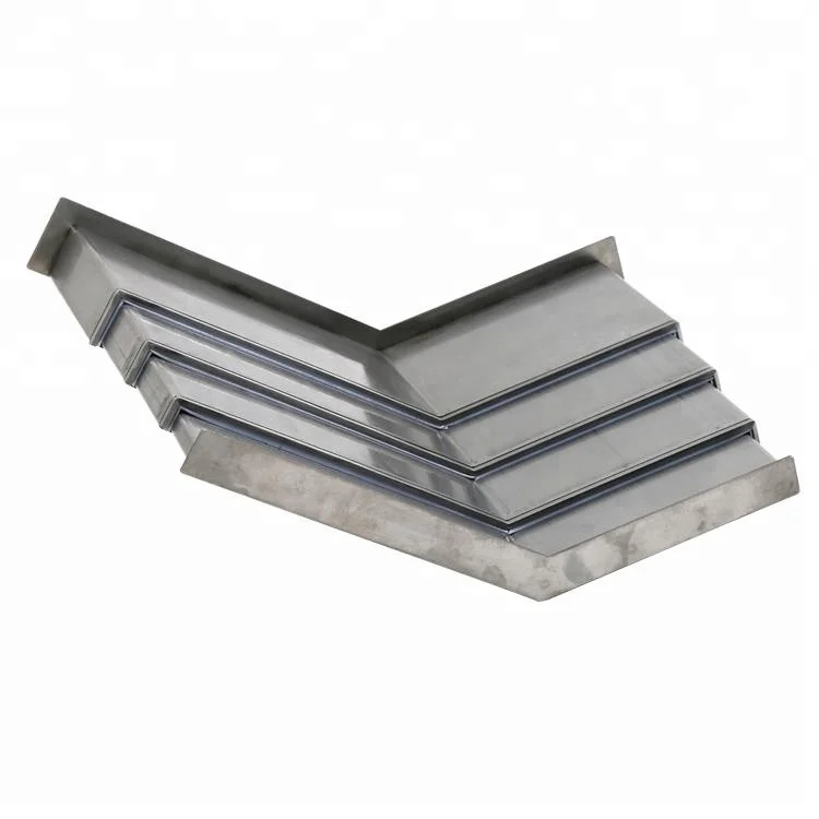 steel plate telescopic bellow cover,protective bellow covers for cnc machine by Judy Hao