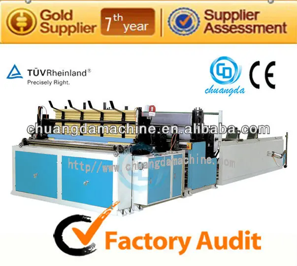 c and: cdh-1575-c full automatic high speed toilet paper punching and rewinding machine