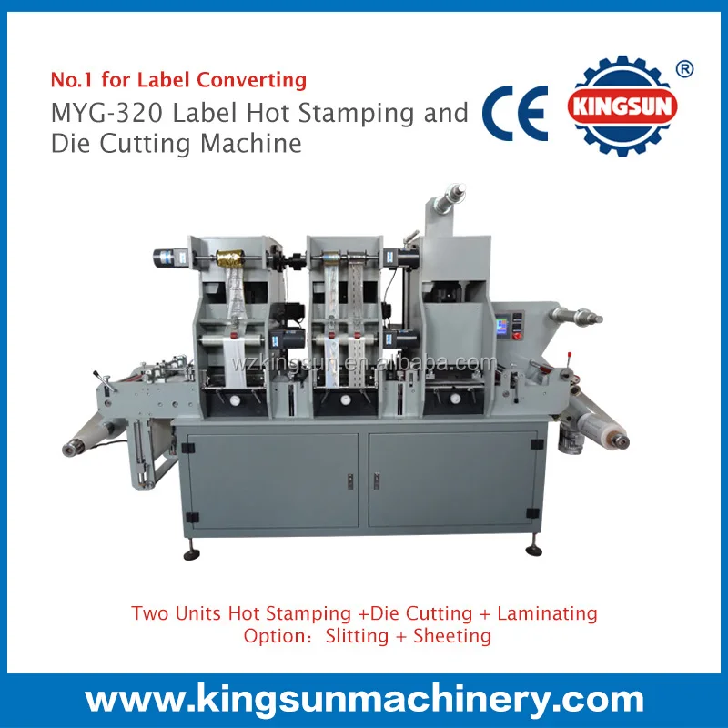 MYG320 Holographic security label hot stamping die cutting machine for sale