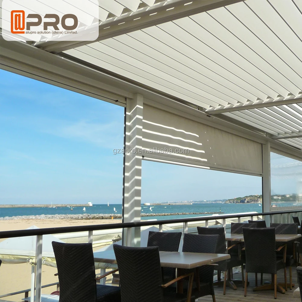 
Bespoke Outdoor Modern Square Tube Garden Terrace Patio Gazebo Folding Louver Side Blinds Bioclimatic aluminum gazebo pergola 