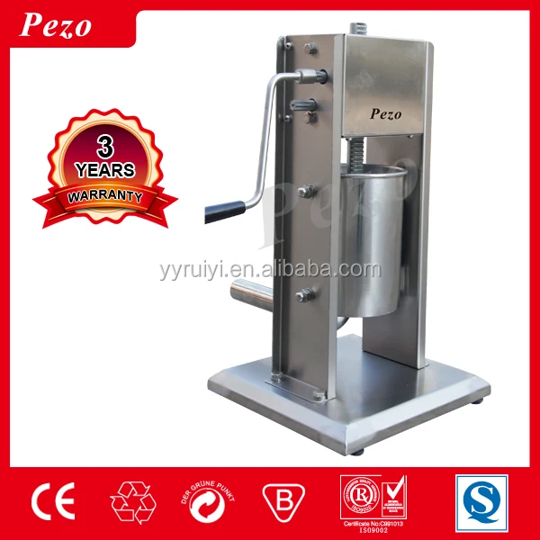 
HAND MANUAL TYPE RESTAURANT STAINLESS STEEL SAUSAGE FILLER MACHINE 