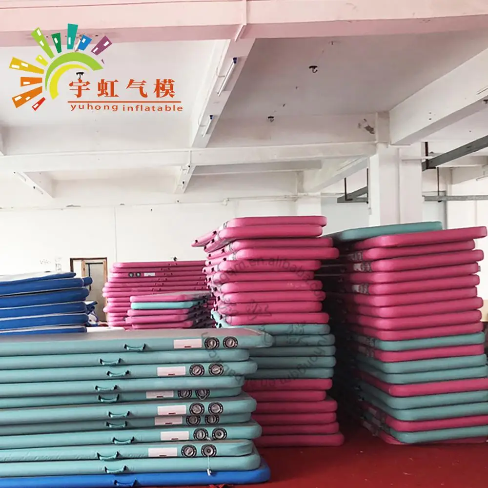 
inflatable gymnastics tumbling mat/inflatable yoga mats/small inflatable air track 