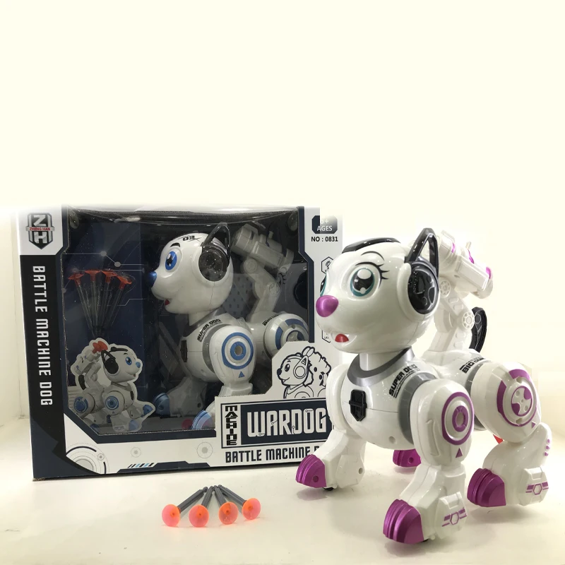 2018 Funny Toys Launching Walking Mechanical Dog Intelligent RC Robot for Kids