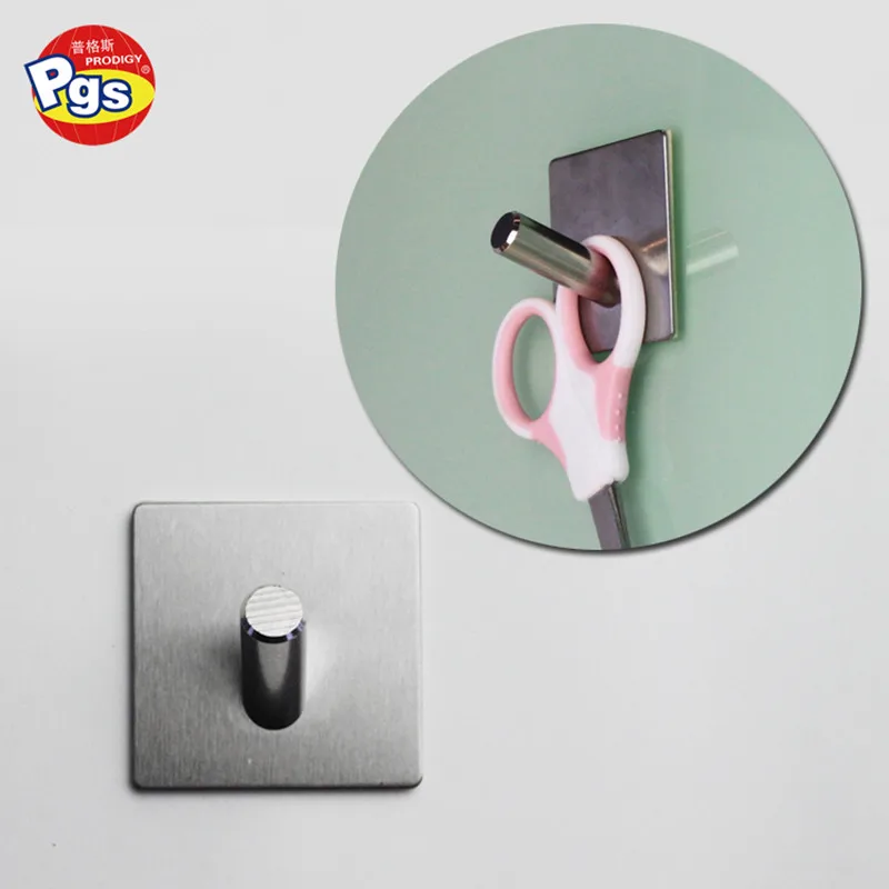 
Stainless steel adhesive hook towel hook Damage Free 5kg adhesive wall hook 