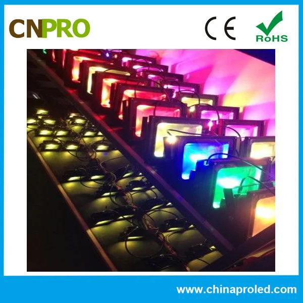 High lumen 150 Вт высокой мощности IP65 cob светодиодный прожектор, RGB color изменение открытый 50 Вт 100 Вт привело