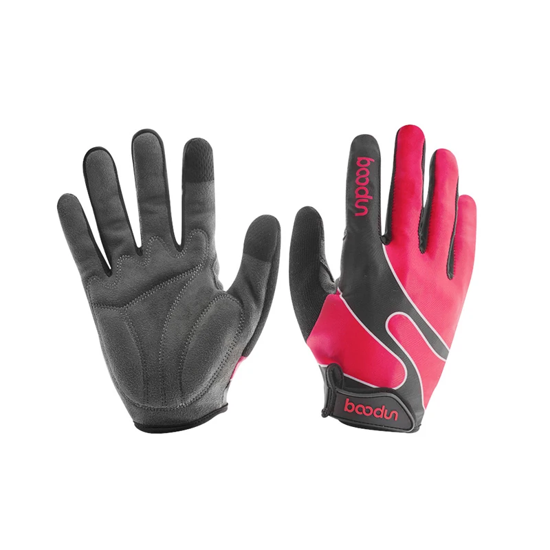 Yellow Boodun Mens/Women Cycling Gloves Touch Screen Riding Motorcycle Gloves Autumn