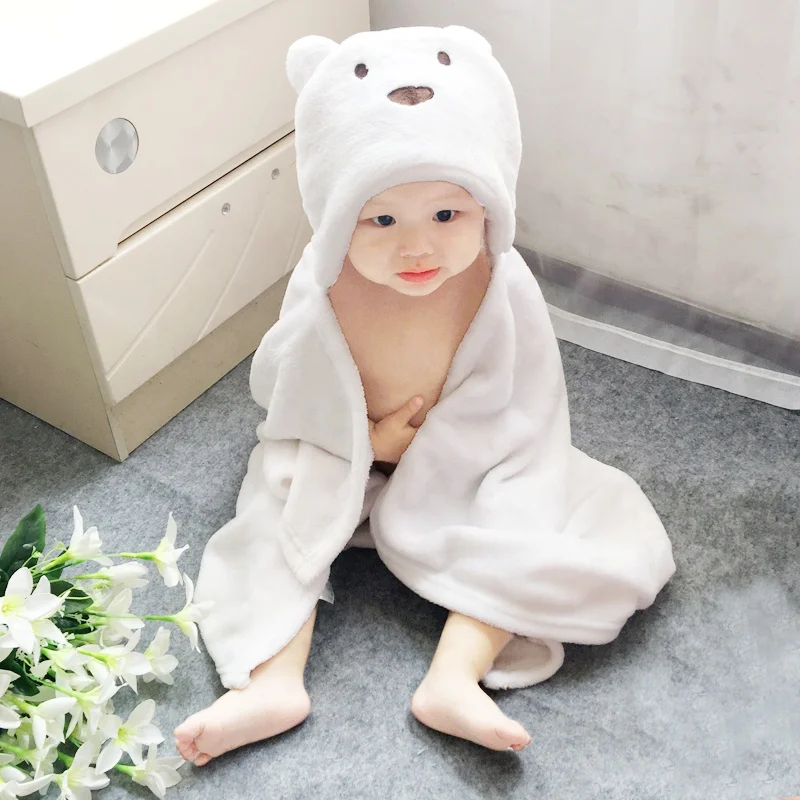 
Lovely Different Styles Wholesale Cheap Flannel Baby Hooded Towel 