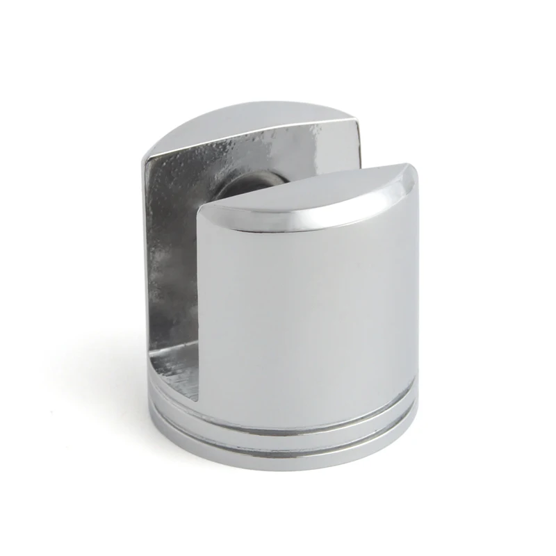 Небольшие зажимные кронштейны для стеклянной полки, без отверстий, латунный хромированный стеклянный зажим