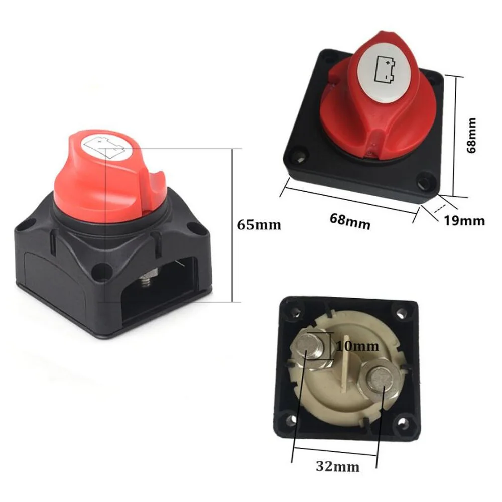 275A 12V Battery Switch Master Isolator Cut Off Kill Switch for  RV Marine Boat Vehicle