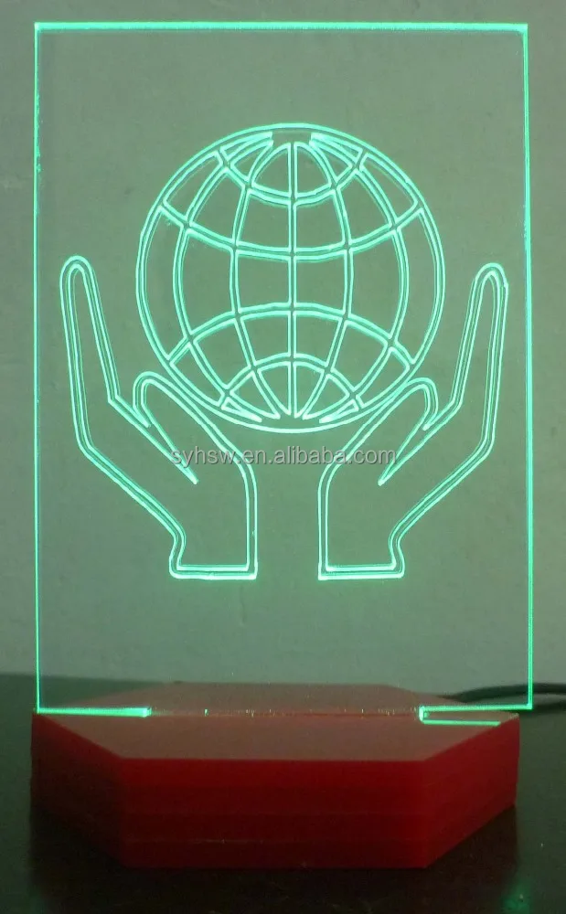 night light for Acrylic sculpture with LED lighting