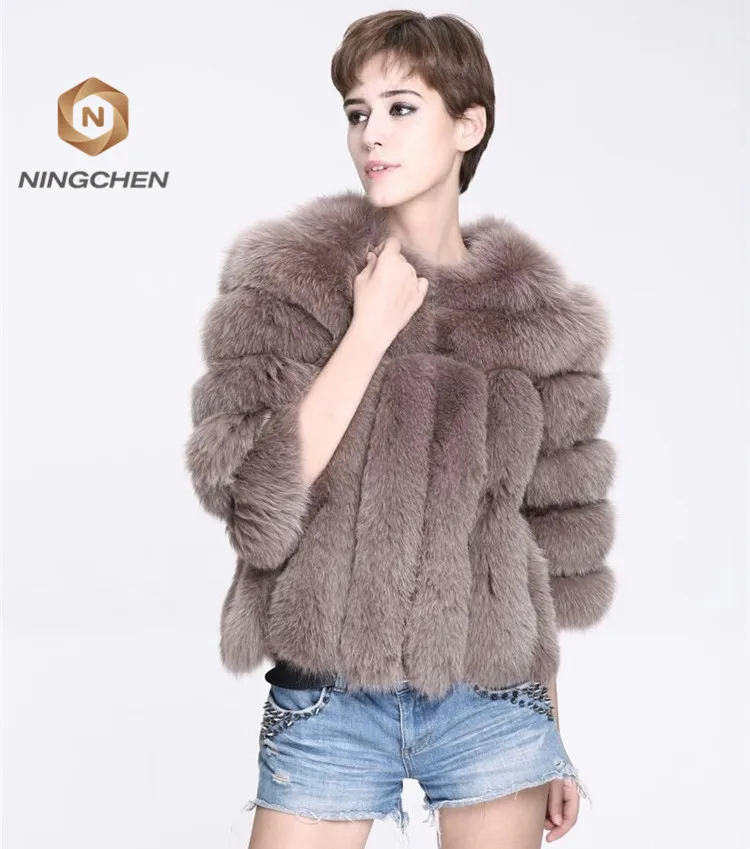 
China Factory Wholesale Warm And Fuzzy Fox Fur Coats For Women 
