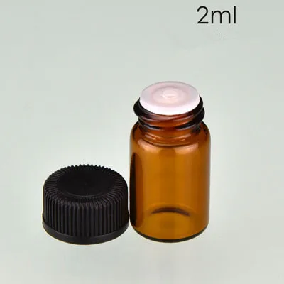 High-quality empty 5ml amber glass essential oil bottle