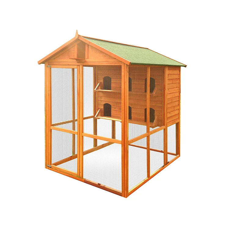 no-toxic stain waterproof weatherproof Chinese Large Aviary Canary Breeding Big Cage Wooden Pigeons Bird House customize