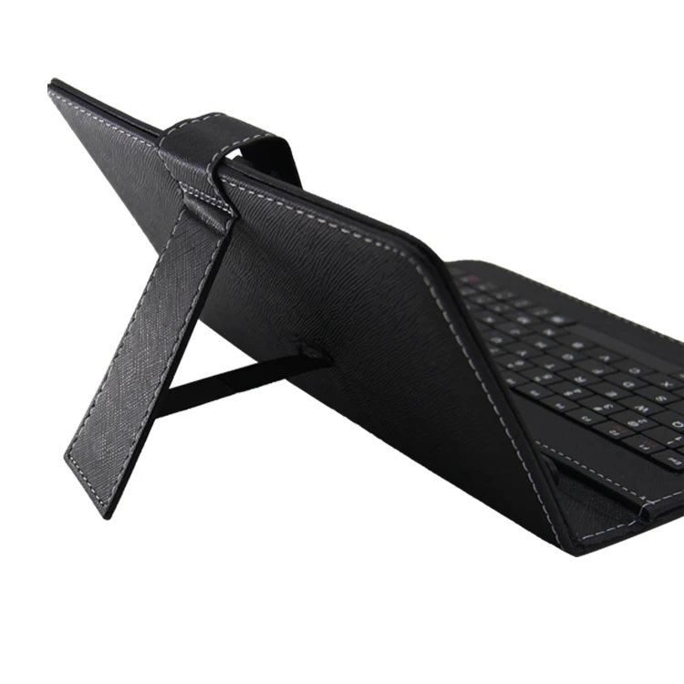 9 inch black pu custom tablet keyboard case for smartphone