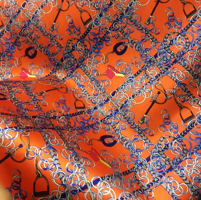 
25mm 140cm silk satin fabric digital print silk fabric 