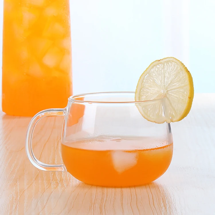 Кувшин для воды из боросиликатного стекла с крышкой горячей/холодной 1000 мл