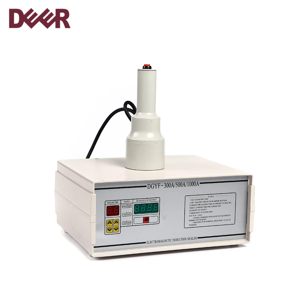 Low price and high quality heating manual induction aluminum foil sealing machine