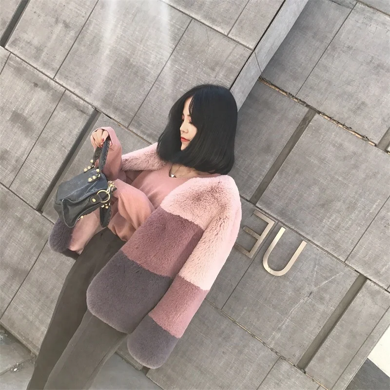 Women hairy raccoon fur long sleeve jacket With Great Price