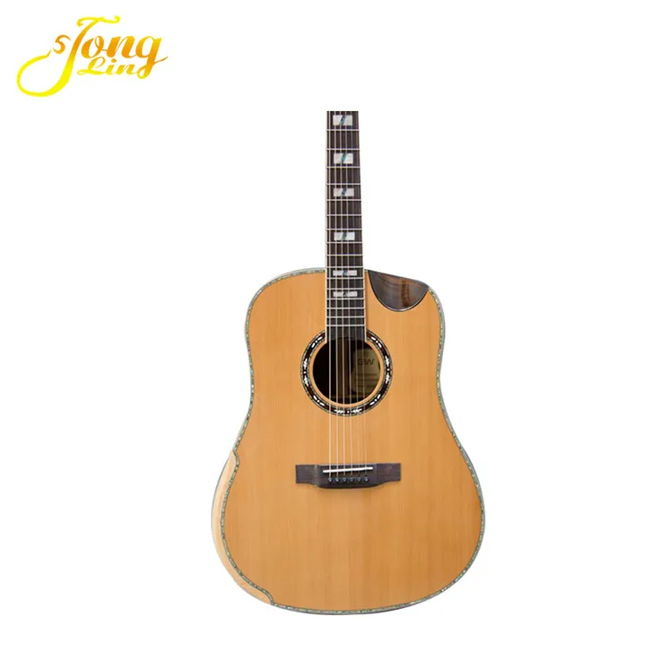 Акустическая электрическая гитара из массива дерева 41 дюйм