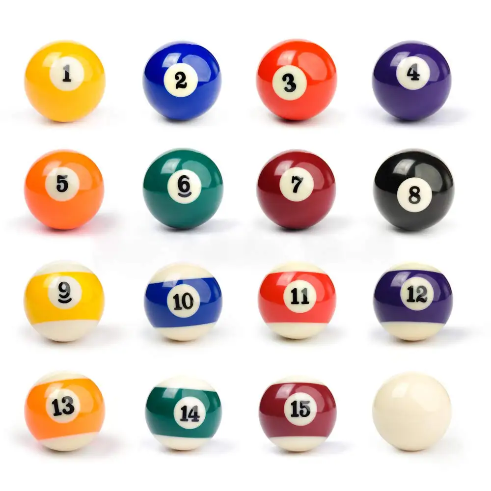 
Premium Professional Billiard Ball/Pool Ball Set,Complete 16balls, Regulation Size Resin Ball 