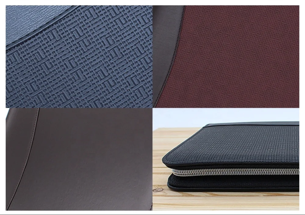 
Portfolio With Power Bank police leather envelope portfolio folder with tri-fold 