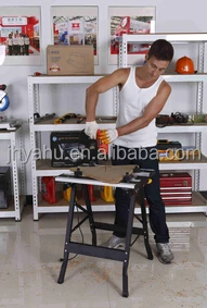 Heavy Duty Durable Aluminum Adjustable Work Surface Workbench Tool Work Bench