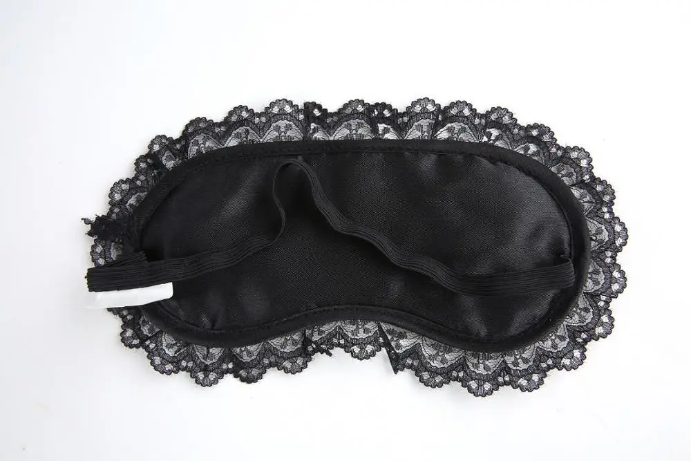 Custom women lace lady pocket with pouch decorative pack sleeping eye mask
