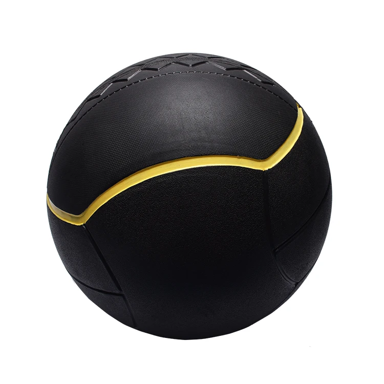 Wholesale Strength Training 3 To 45Kg Black Gym Rubber Medicine Ball