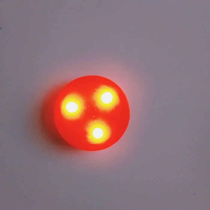 custom mini led round shape light with plastic shell for helmet decoration