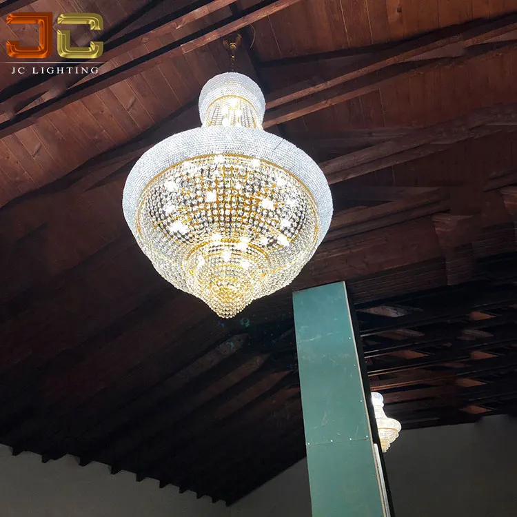 Luxury decorating lantern lamp antique empire shiny crystal chandelier classic style for hotel restaurants or wedding scene