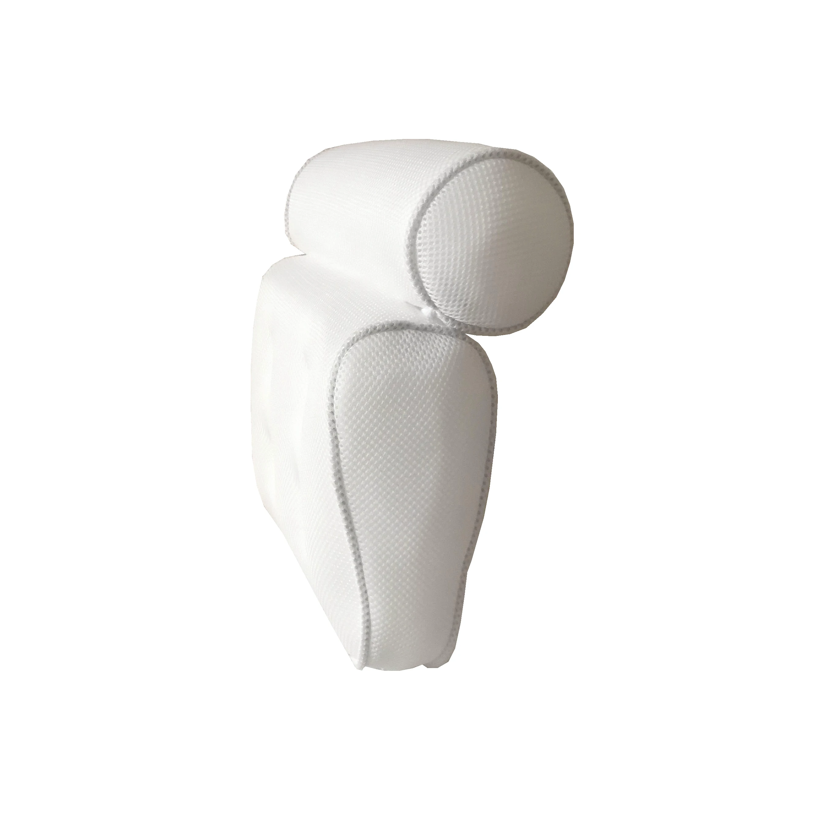 Wholesale 3D mesh headrest soft and washable spa bath pillow with suction
