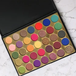 2019 Newest 35 colors makeup palette no logo pigment eyeshadow palette private label