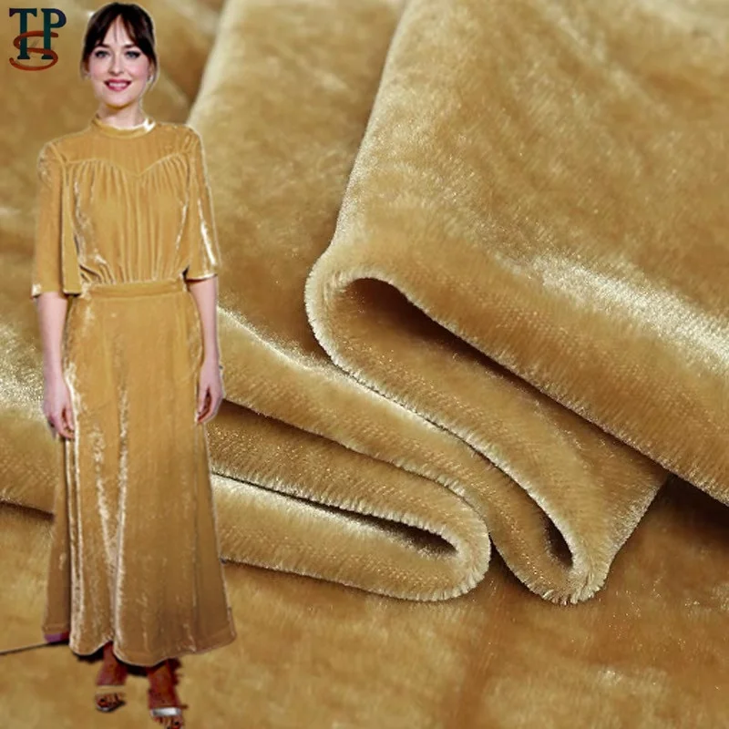 
dyed mulberry silk velvet fabric 22% silk 78% viscose 