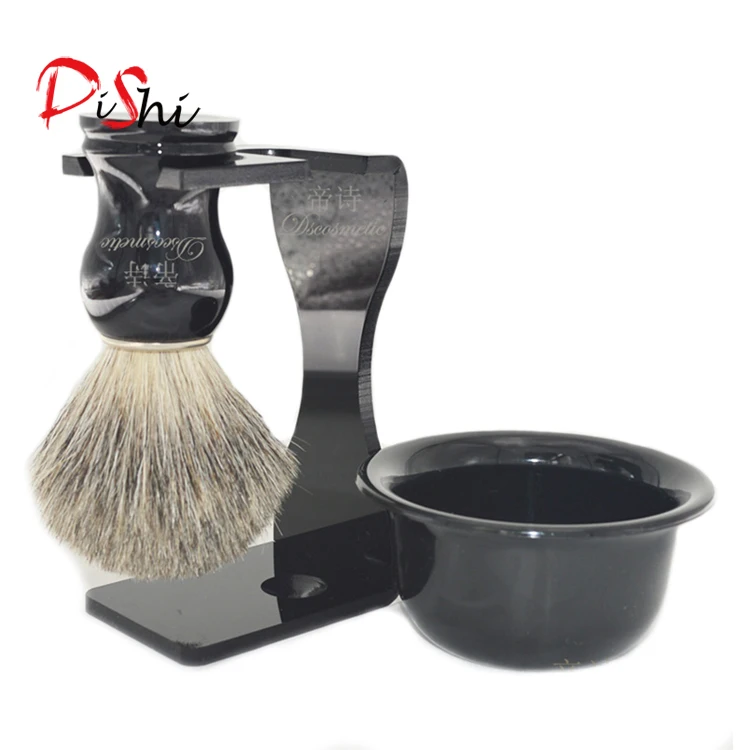 Капельного щетка подставка для бритья из чистой барсучьей шерсти чашечкой кружкой влажные мужской набор для бритья