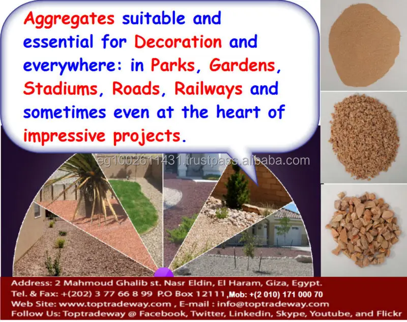 
Standardized sizes and homogeneous Aggregates / Chips 