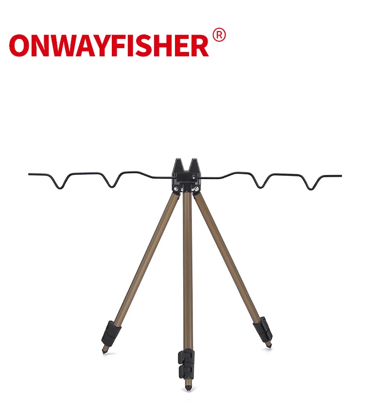 
Portable Telescopic Aluminum Alloy Fishing Rods Tripod Stand Fishing Rod Holder Fishing pole Bracket 